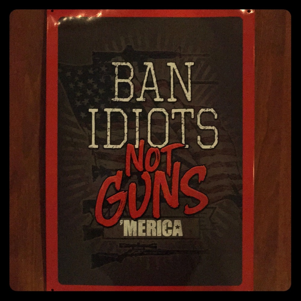 Metal sign